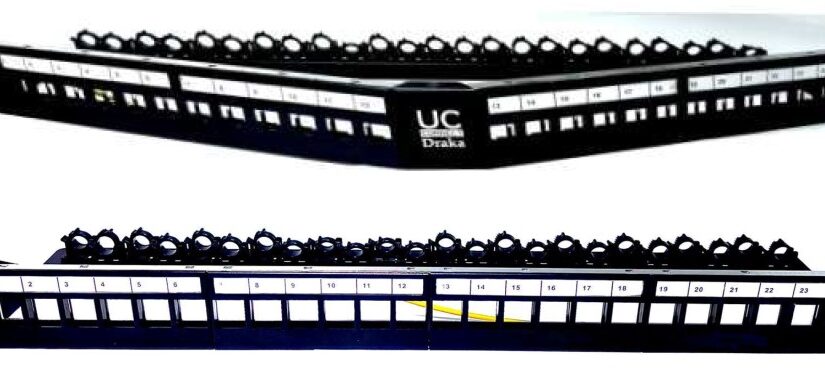 UC CONNECT® HD 1RU 24 PORT UTP/STP UNLOADED PATCH PANEL