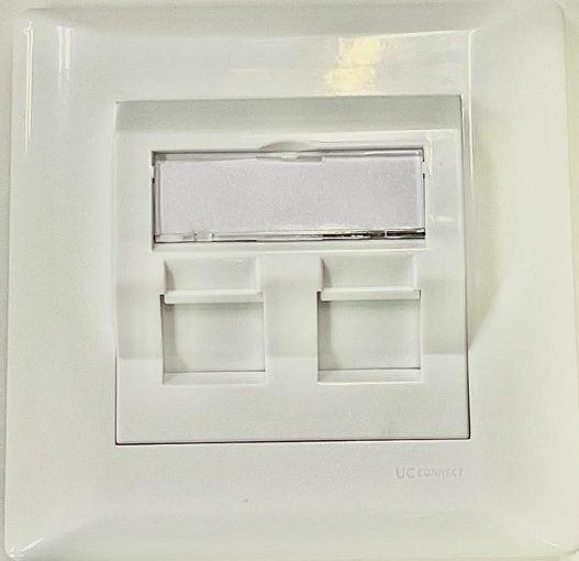 Draka UCConnect Double Frame Face Plate